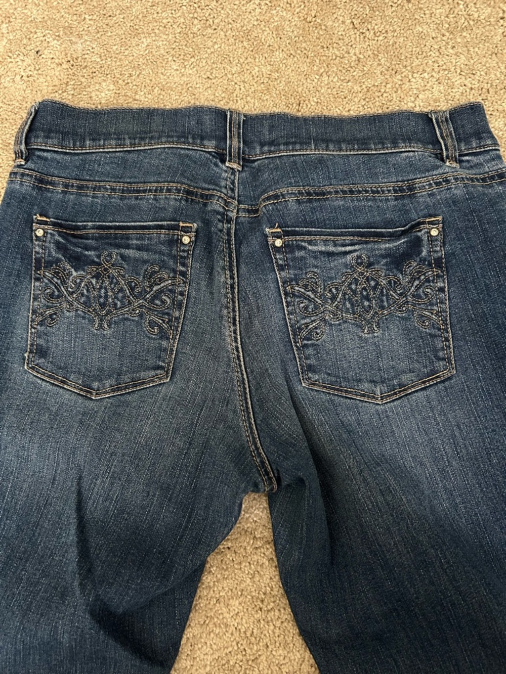 White House Black Market Y2K Noir Women's Dark Blue Slim Ankle Jeans